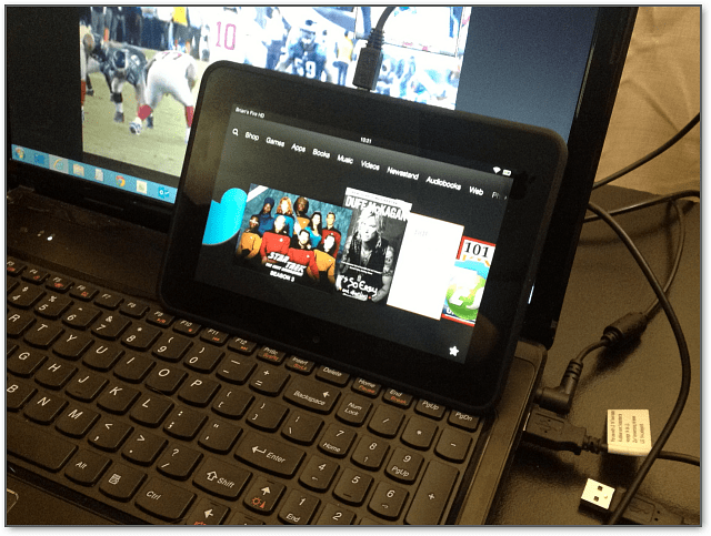 Podłącz Kindle Fire HD Windows 8