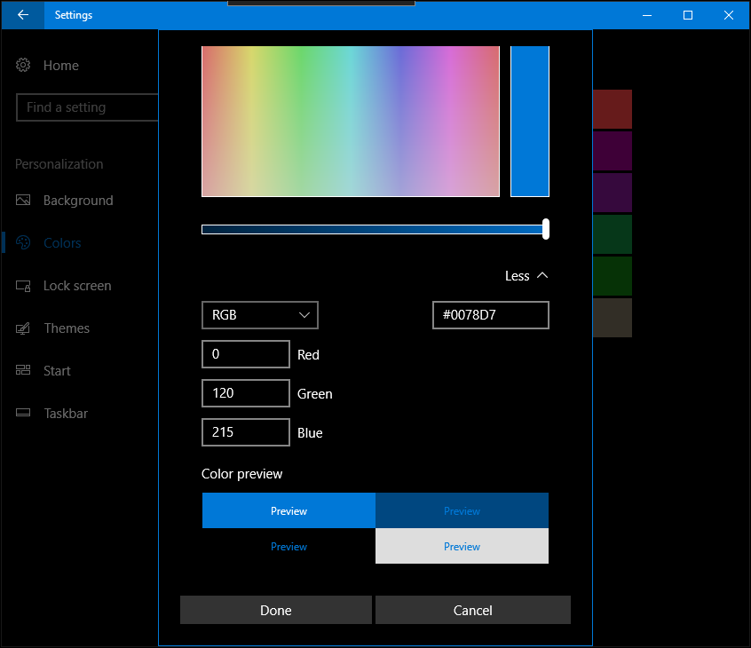 twórcy systemu Windows 10 aktualizują kolory personalizacji