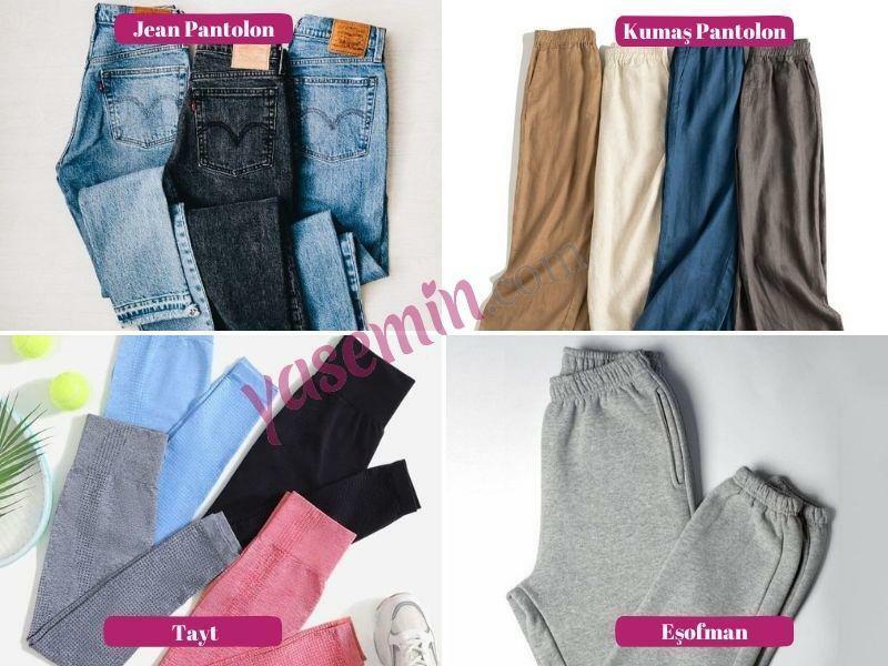 Wybór spodni z szafy kapsułowej