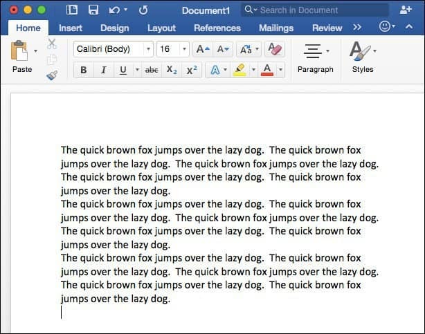 Microsoft Word dla komputerów Mac 2016 Wskazówka: Generuj losowy tekst